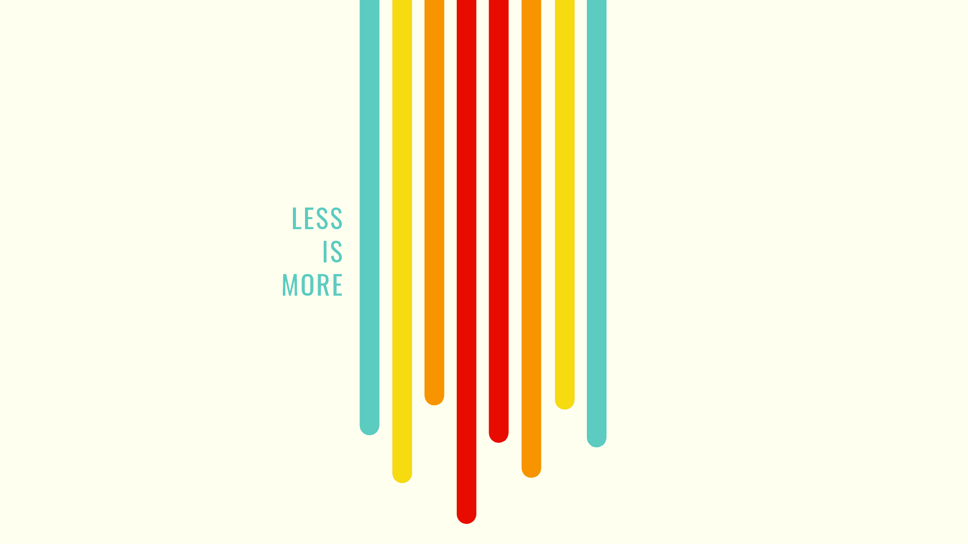 “Less is More” concept in Cinematography